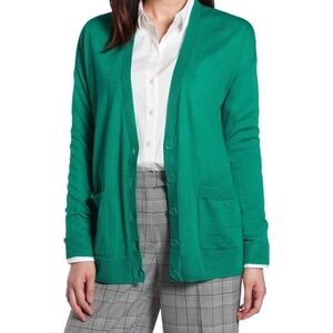 [Halogen] Bold Green Sweater Cardigan